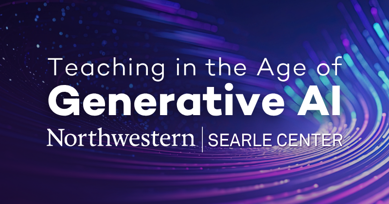 "Teaching in the Age of Generative AI" in white text.