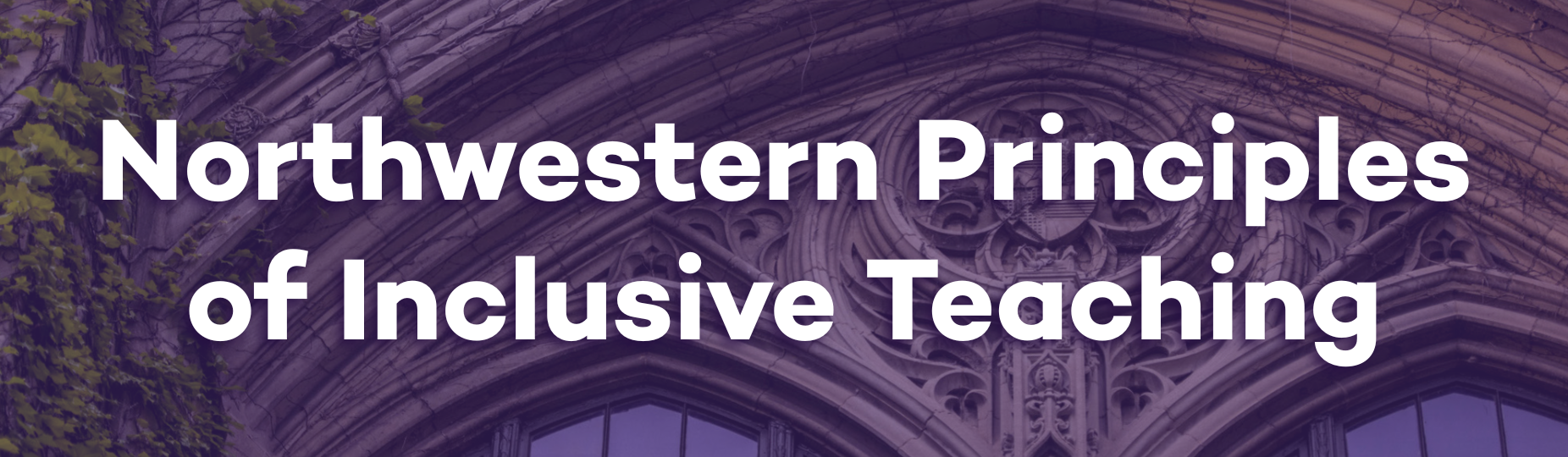 Northwestern Principles of Inclusive Teaching